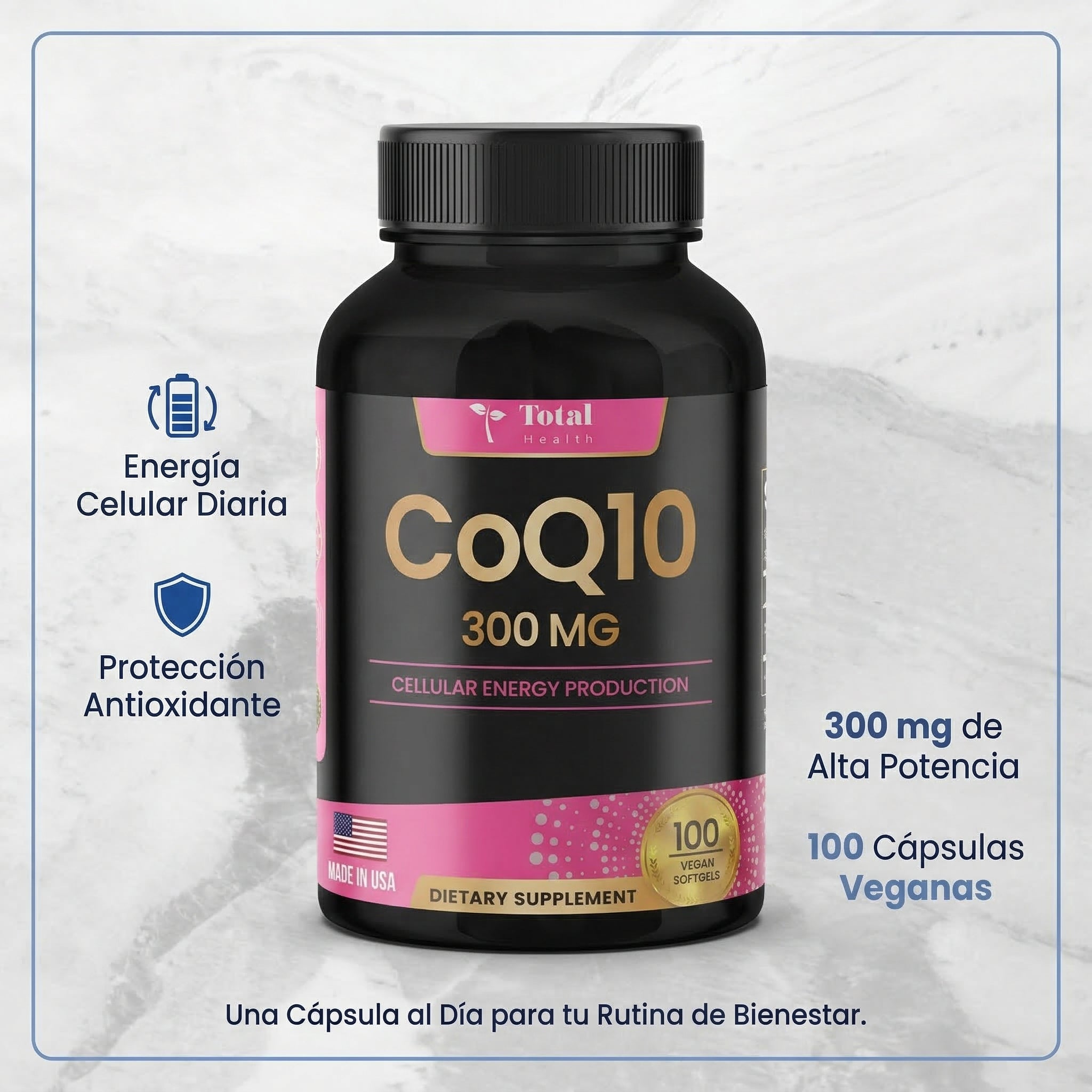 CoQ10 Total Health | Energía Celular y Salud Cardiovascular