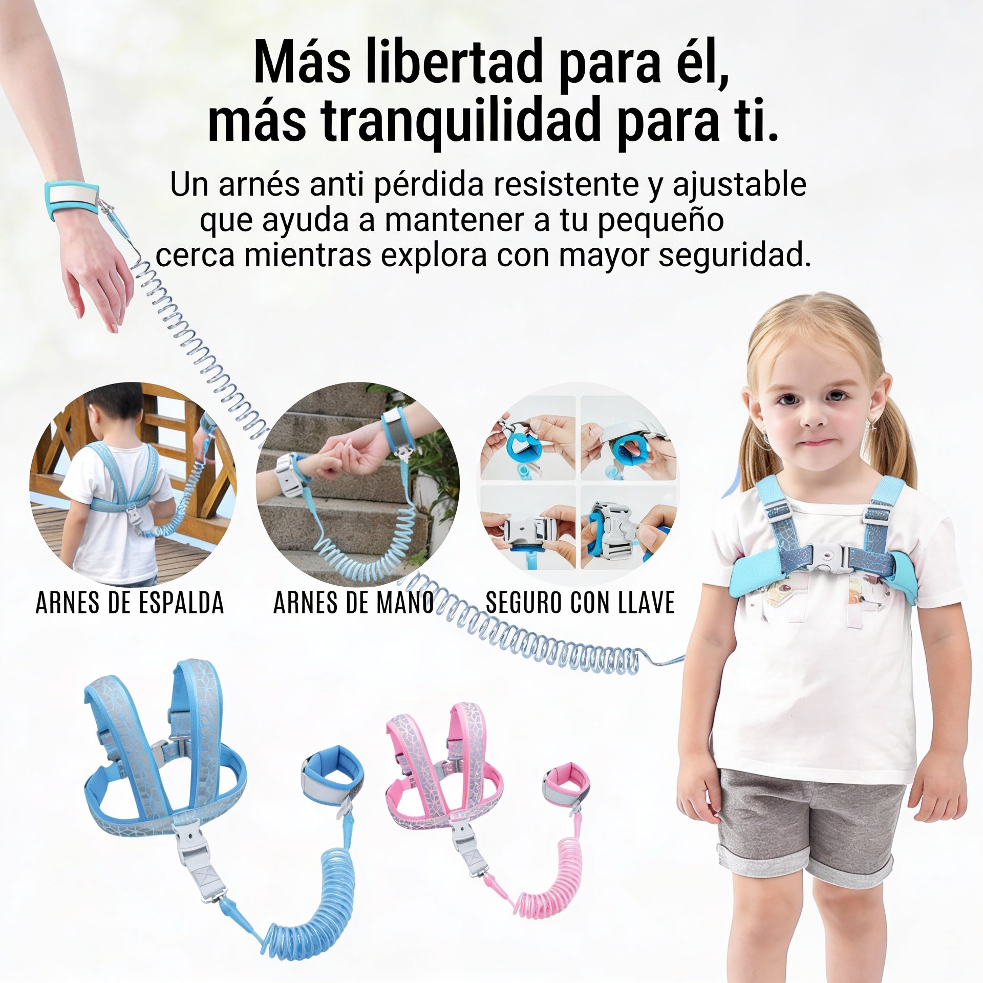Arnés de seguridad antiperdida