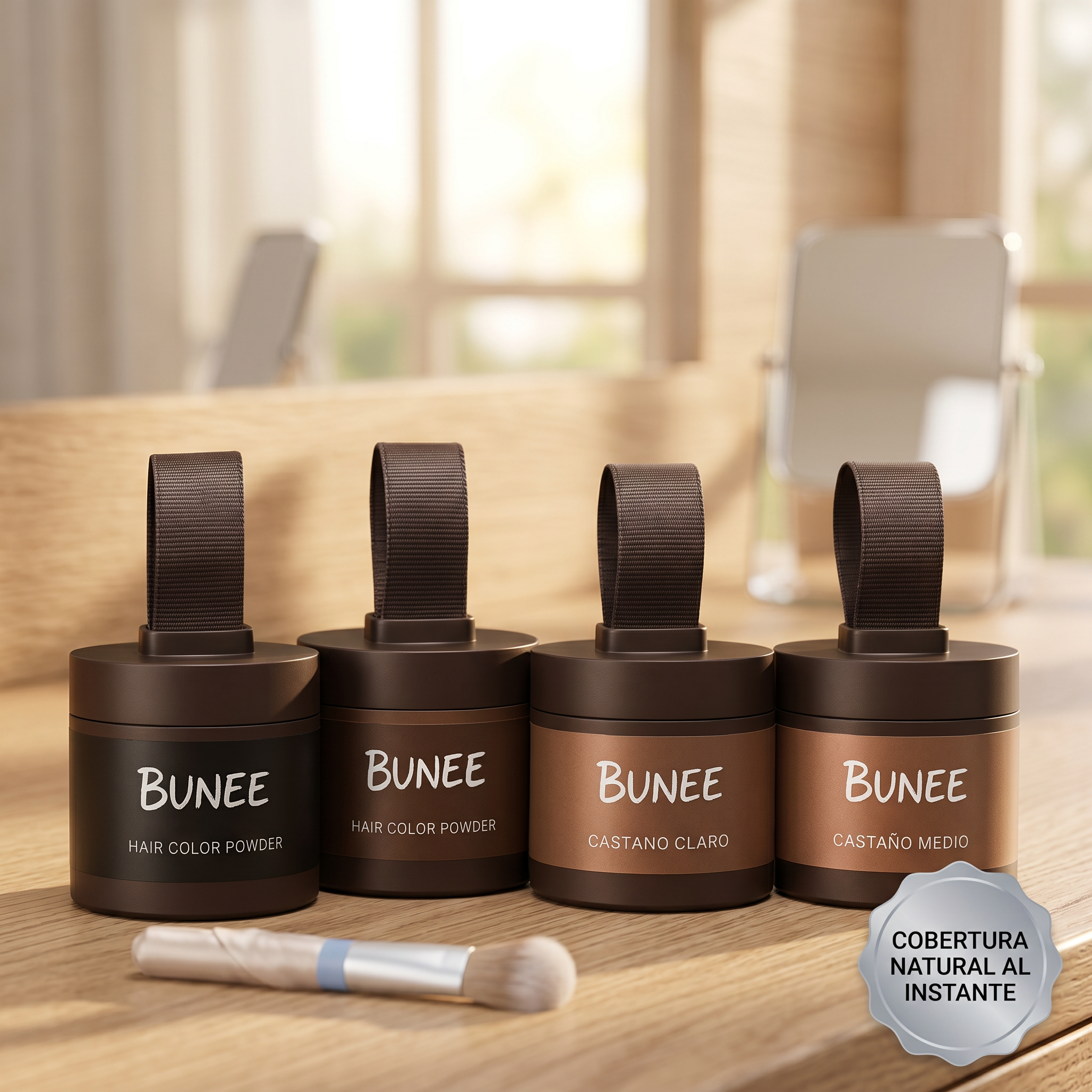 Tapa Canas Capilar Bunee | Cobertura Instant Canas Grises