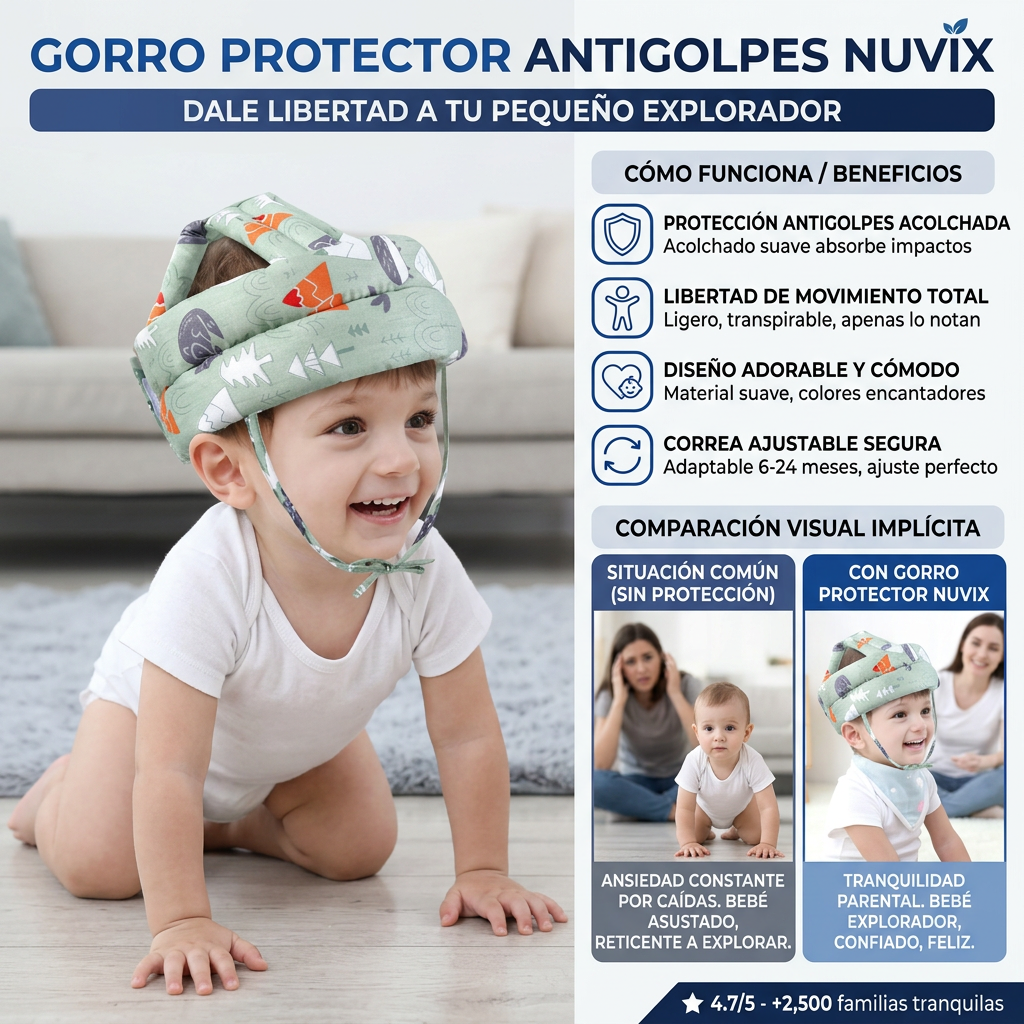Protector de cabeza para bebé