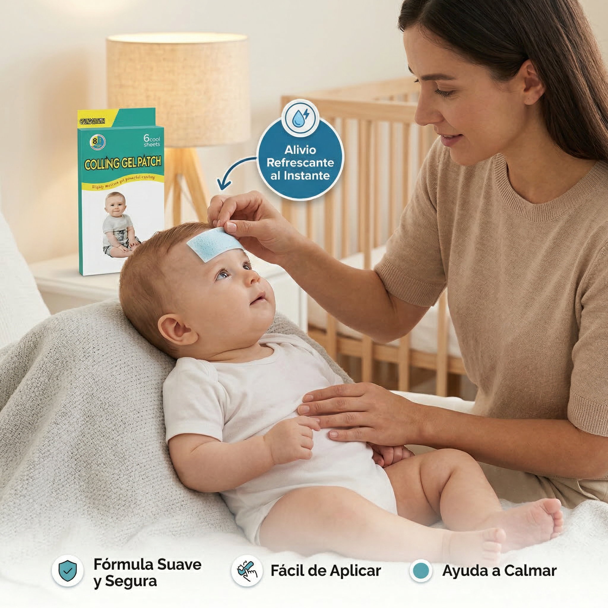 Parche para Fiebre Bebés Niños | Alivio Rápido y Seguro
