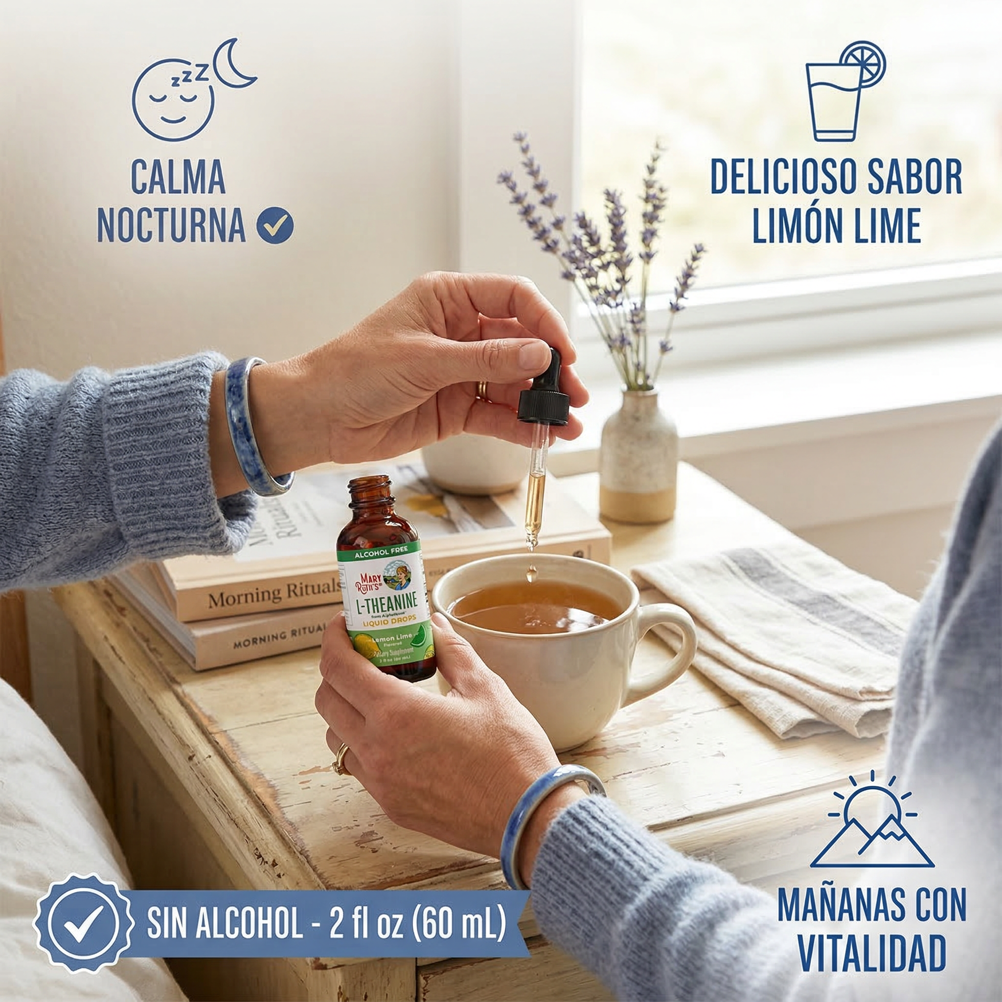 Gotas Líquidas L-Teanina X3 | Calma y Enfoque Sin Sedación