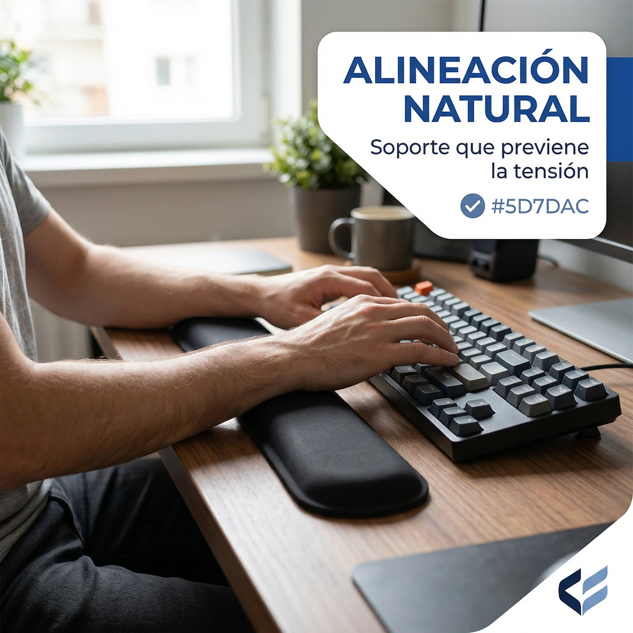 Almohadilla para Teclado Espuma | Ergonomía y Comodidad
