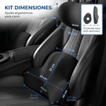 Kit Soporte Lumbar Carro + Oficina | Comodidad Completa