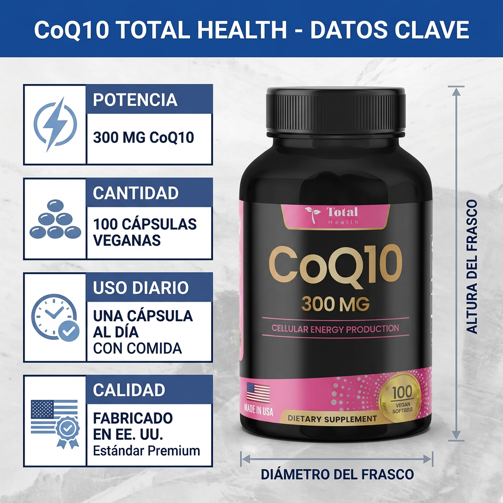 CoQ10 Total Health | Energía Celular y Salud Cardiovascular