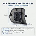 Soporte Lumbar Corrector Postura | Alivio Dolor de Espalda