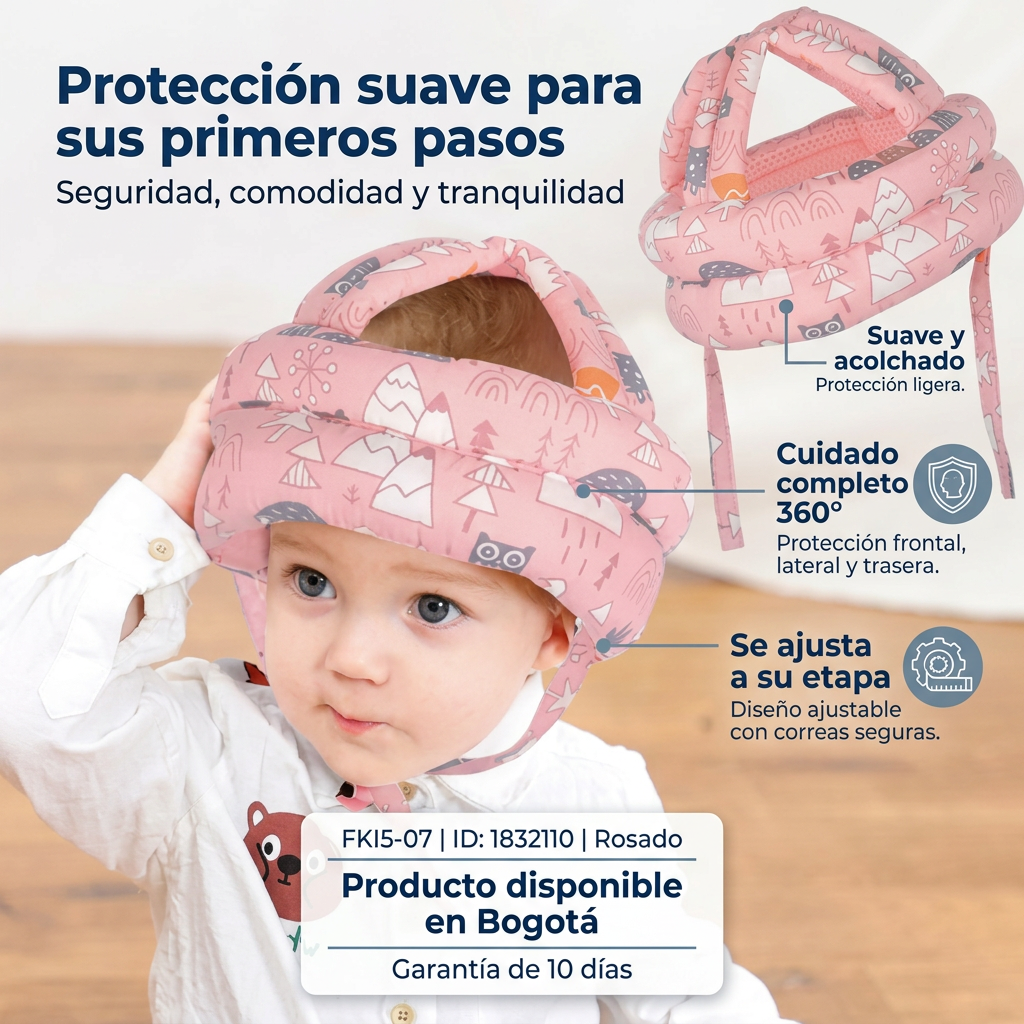 Gorro Protector Antigolpes Bebé | Defensa contra Caídas