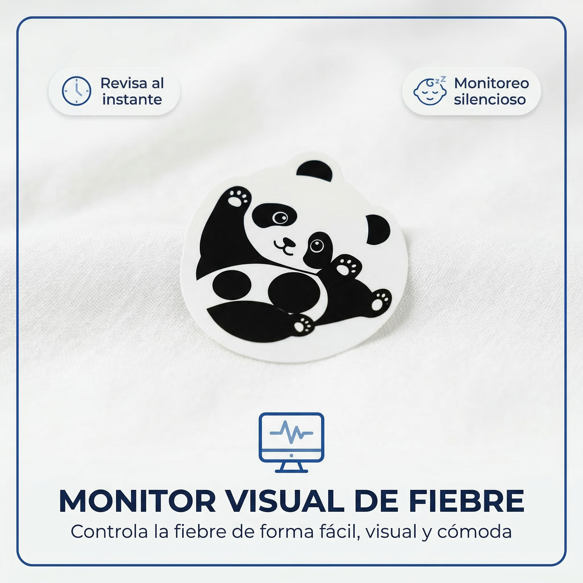 Medidor Fiebre Niños Bebés Sticker | Temperatura Rápida Segura