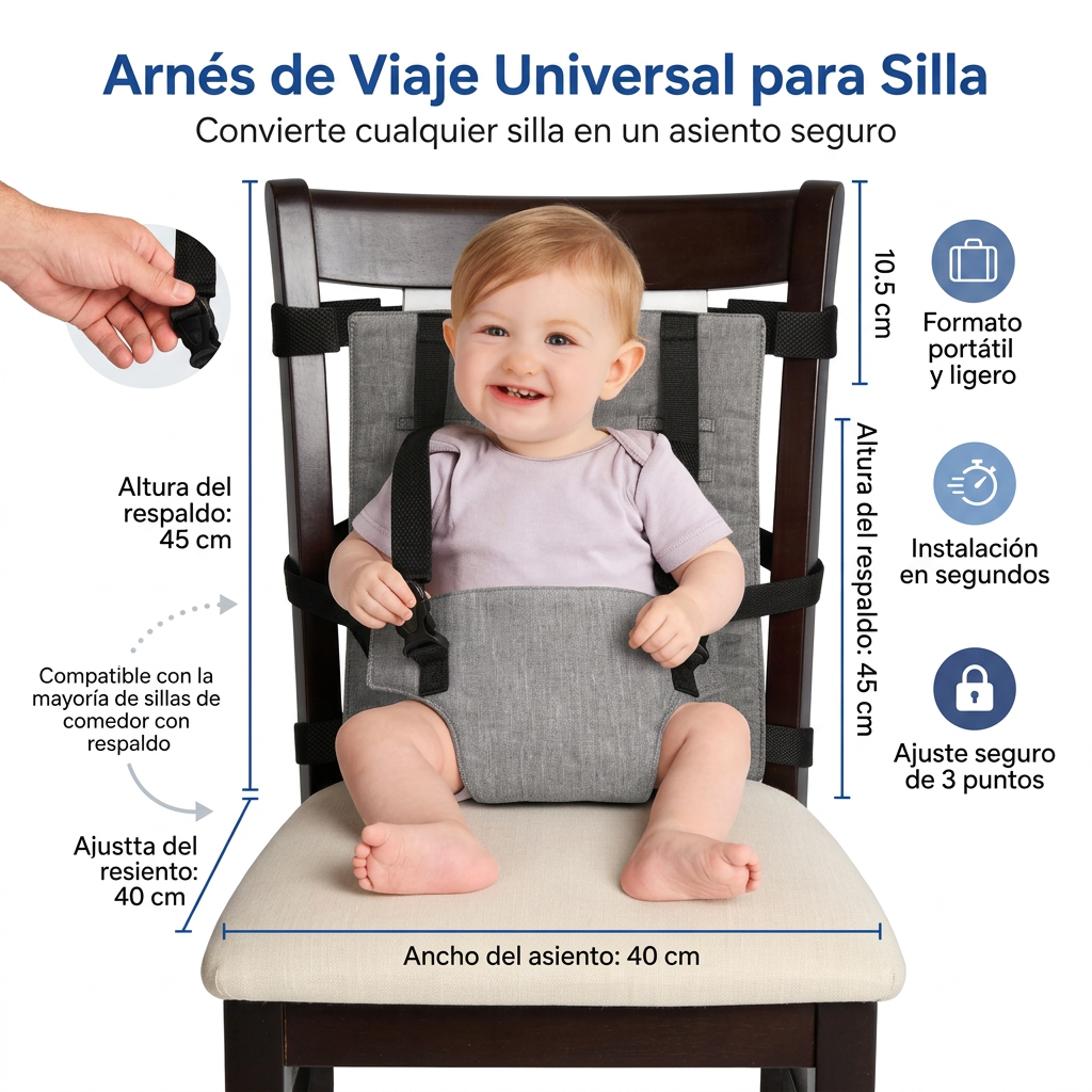 Cinturón para Bebés | Sujeción Segura y Cómoda en Viajes