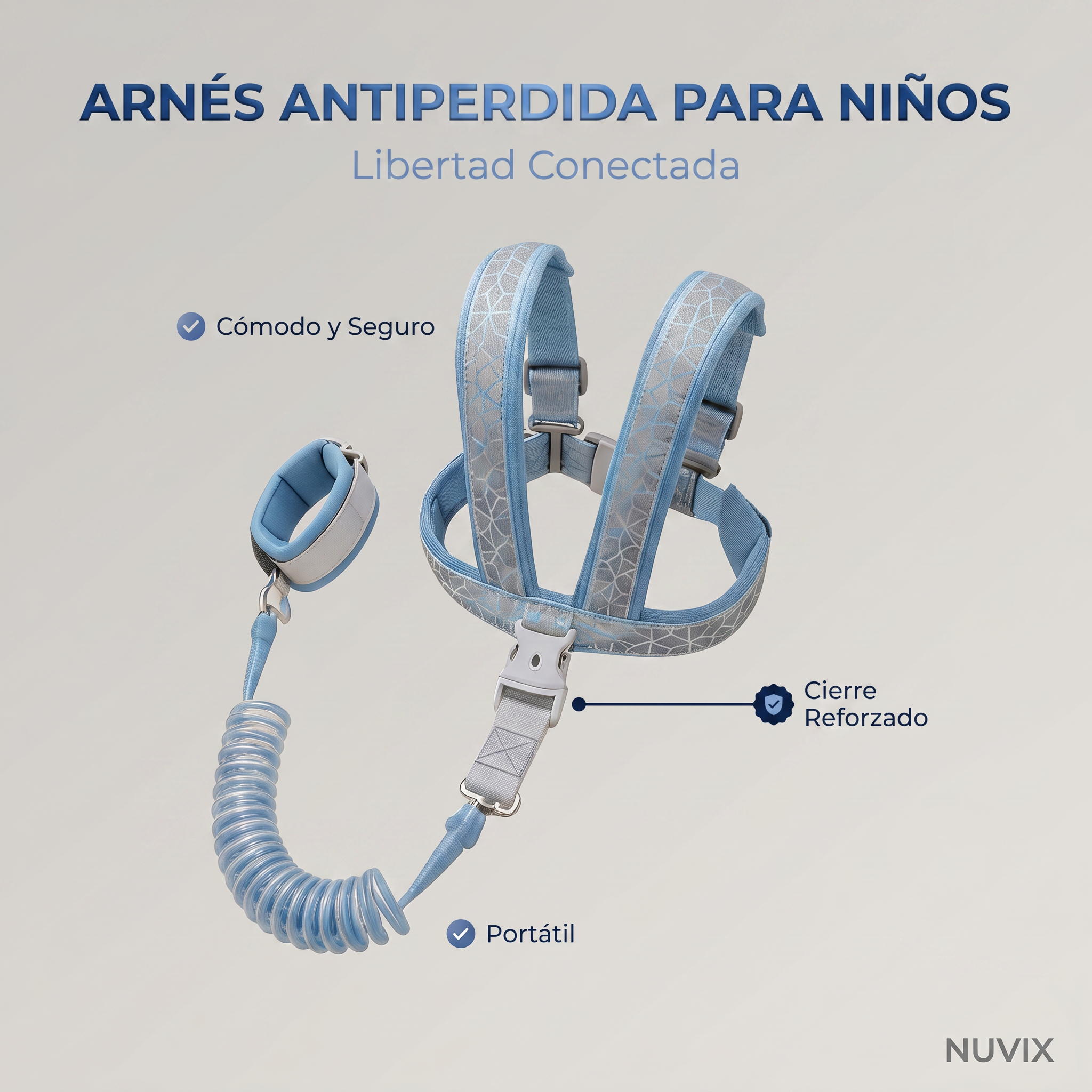 Arnés de seguridad antiperdida