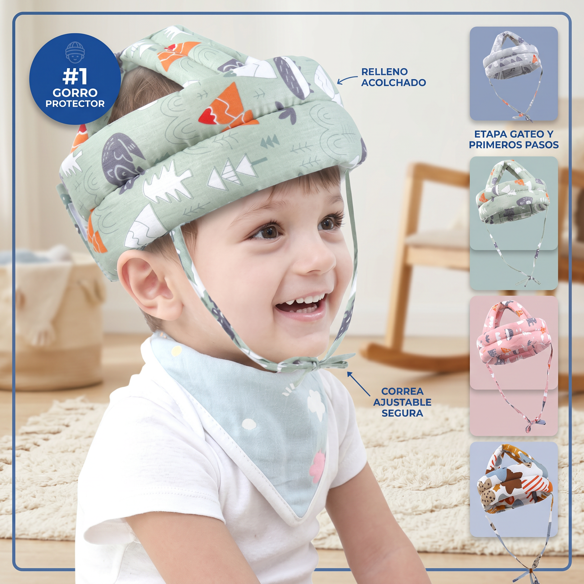 Protector de cabeza para bebé