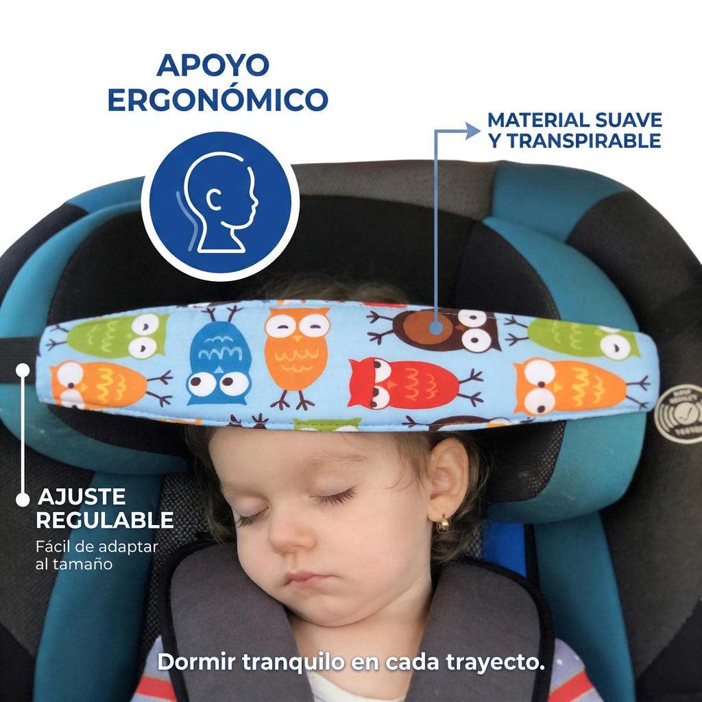 Reposacabezas Bebé Silla Carro | Apoyo Cabeza Ajustable