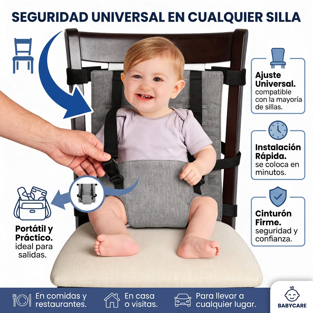Cinturón para Bebés | Sujeción Segura y Cómoda en Viajes