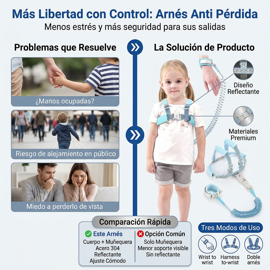 Arnés anti pérdida para niños