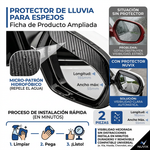 Protector Lluvia Espejos Carro | Visibilidad Clara en Lluvia